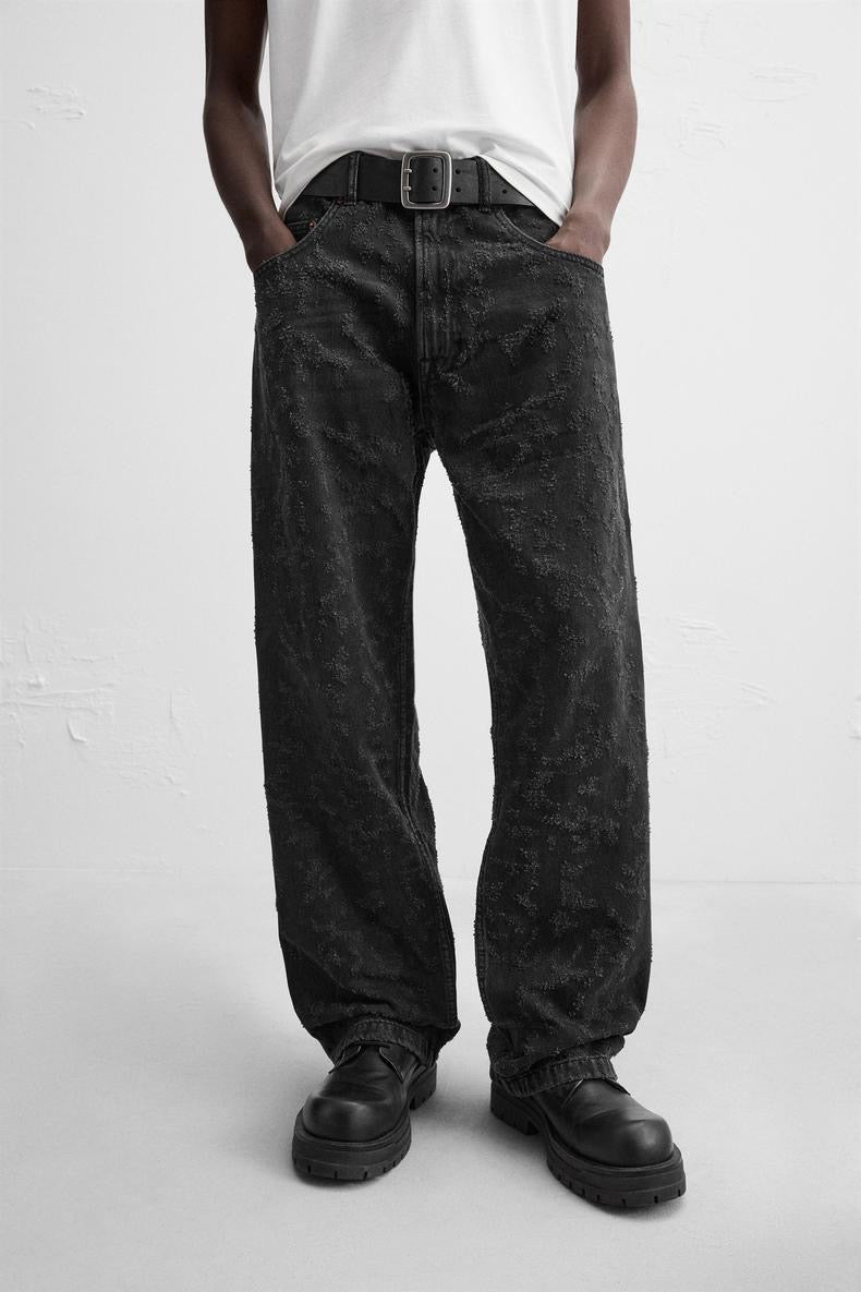 Schwarze Baggy Jeans