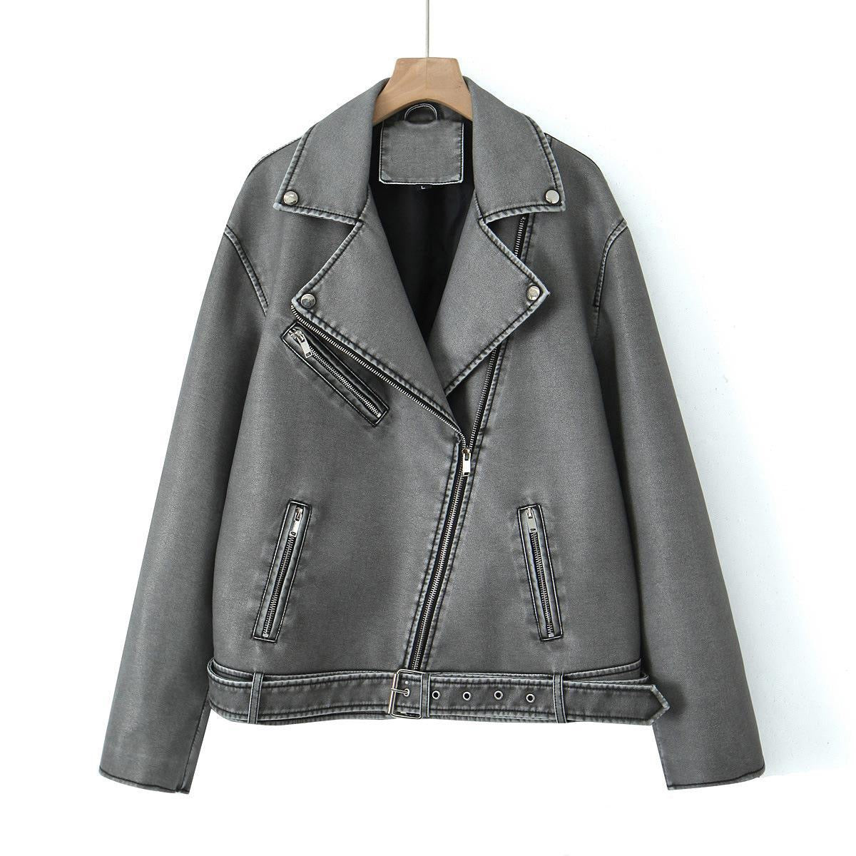 Virale Lederjacke