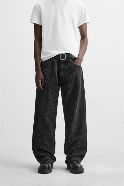 Schwarze Baggy Jeans