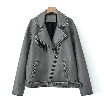 Virale Lederjacke