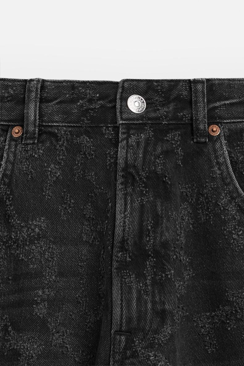 Schwarze Basic Jeans