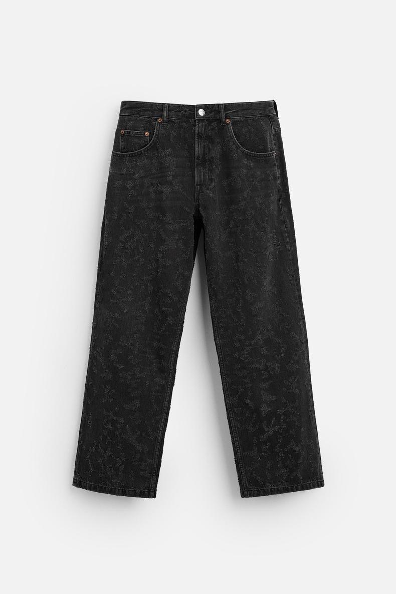 Schwarze Basic Jeans