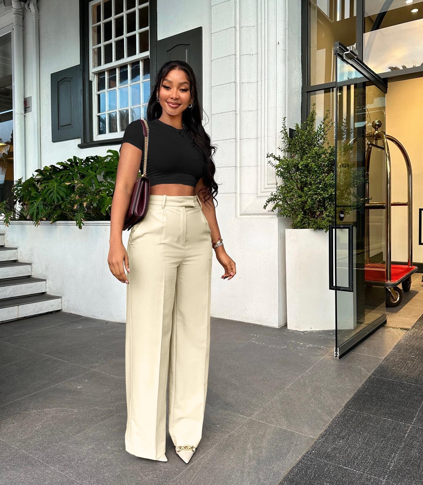 Lore Elegante Stoffhose