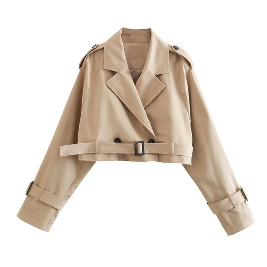 Lumière Cropped Trenchcoat