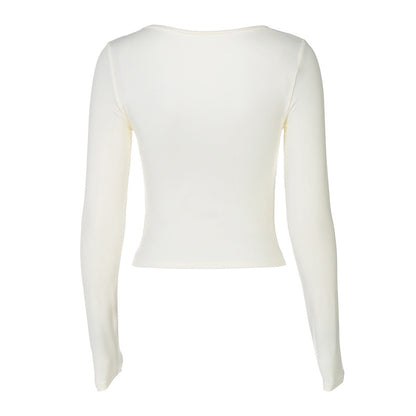 Longsleeve mit V-Ausschnitt