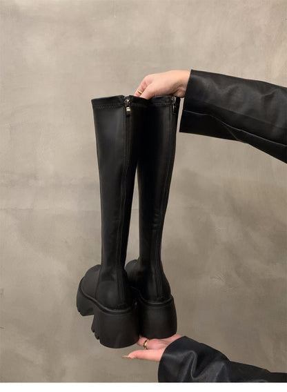 Kunstleder Stiefel