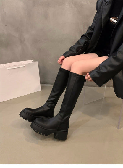 Kunstleder Stiefel